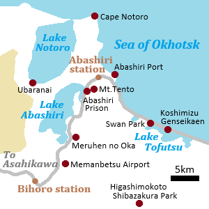 Map of Abashiri