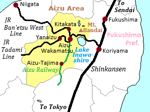 Area map of Aizu area