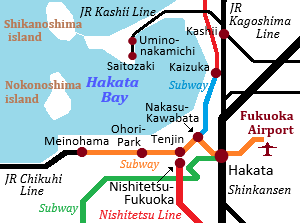 Railway map of Kotoden