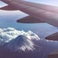 View of Mount Fuji from Airplane