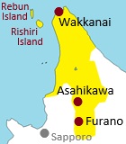 Map of Northern Hokkaido