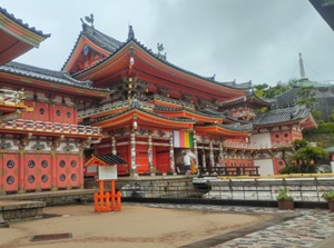 Main temple like Byodo-in in Uji city, Kyoto