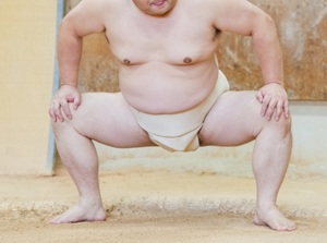 Body of Sumo wrestler