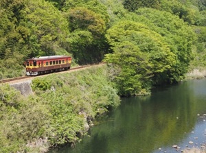 Train of Watarase Keikoku Railway