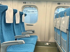 Reserved seat in Shinkansen