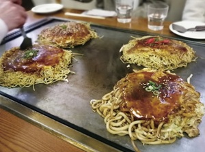 Hiroshima-style Okonomiyaki