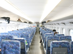 Seats in Shinkansen