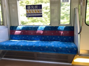 Priority seat with the mark